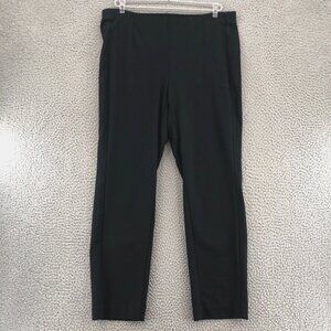 J Jill Pants Womens Small Petite Black Ponte Slim Leg Stretch Stretch Tapered